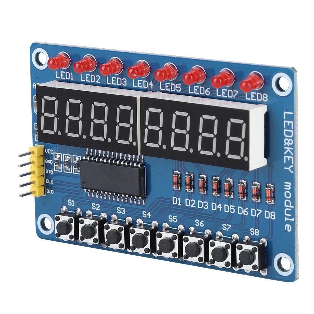 New 8 Bit Digital LED Key Digital Tube TM1638 Display Module For Arduino AVR Authentic