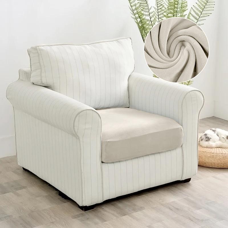 Velvet Sofa Seat Cover Cushion Cover For Living Room Thick Soft Stretch Sofa Covers Washable Sofas Slipcover For Home Hotel