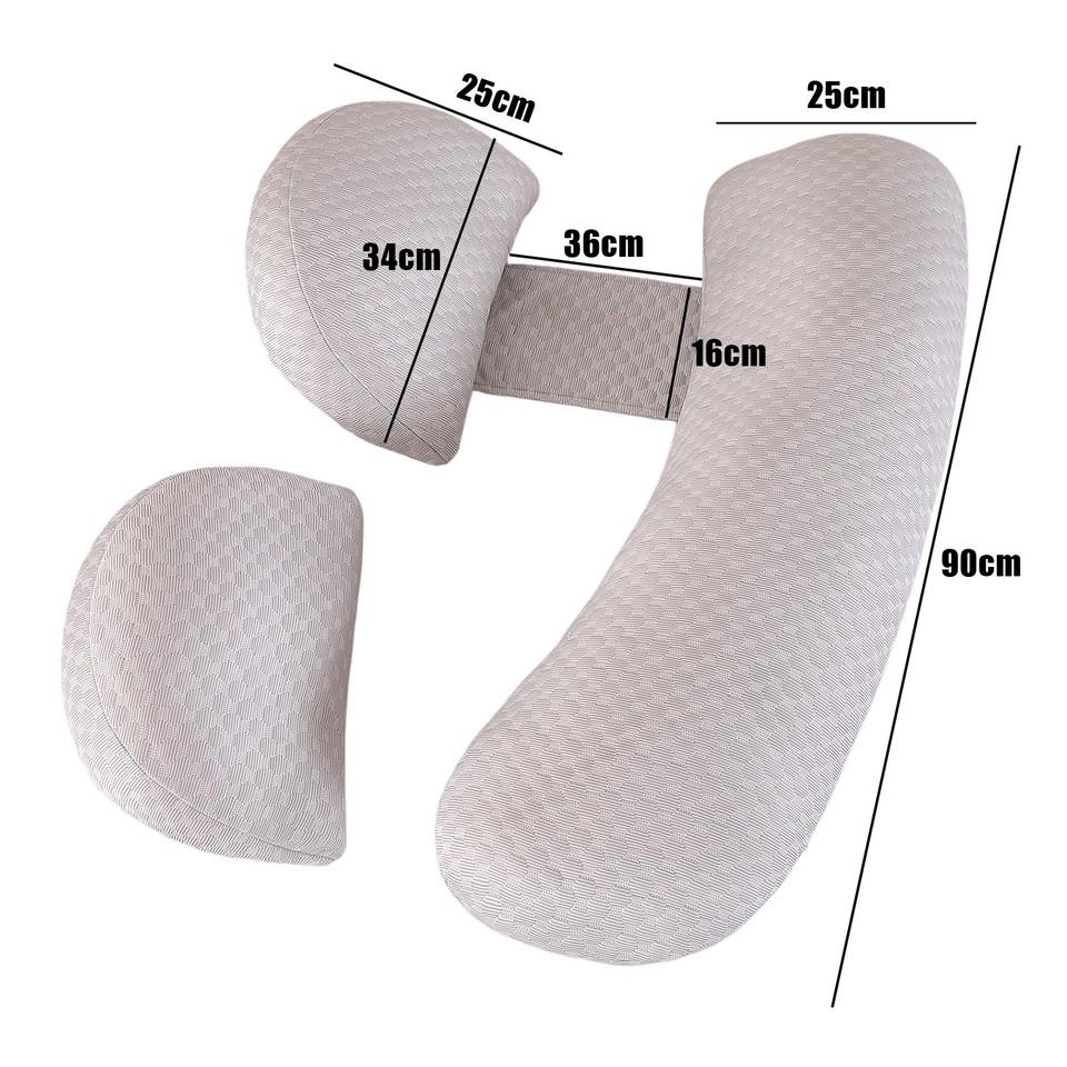 Pregnancy Support Pillow Adjustable Pregnancy Body Pillow Support Back Legs Hip