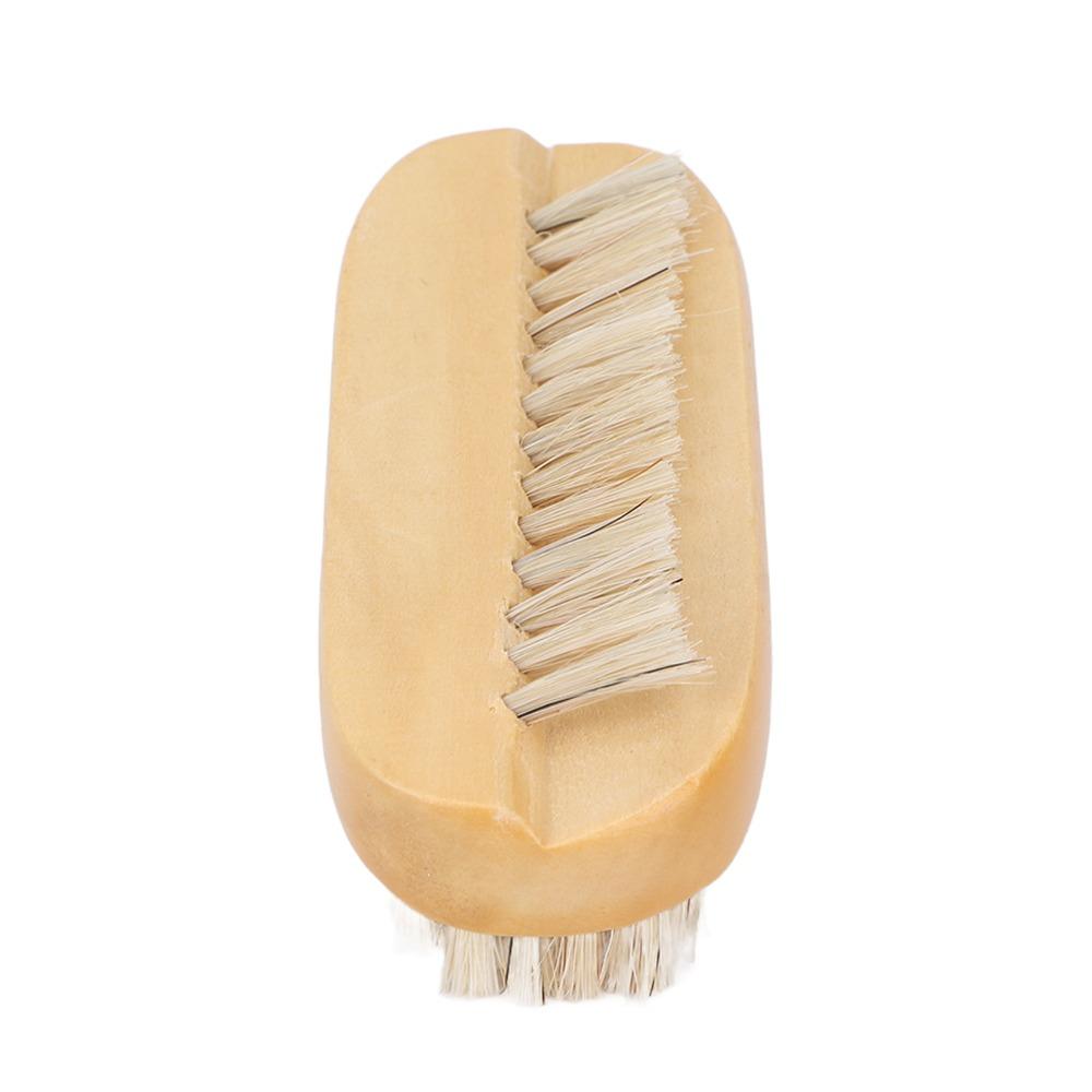 Two-sided Nail Cleaning Brush Wooden Toenail Cleaning Brush Household Personal Cleaning