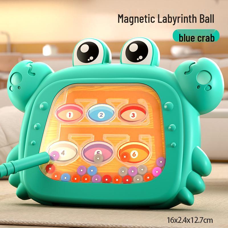 Magnetic Bead Maze Toy: Children's Educational Puzzle for Concentration and Number Mastery with Magnetic Pen Control