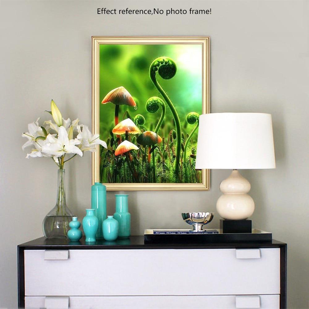 5D-Diamantgemälde zum Selbermachen, Strassbild, Pflanze, Diamantgemälde, komplett, rund, Kreuzstich