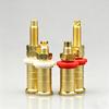 2Pcs Gold Plated Brass HIFI Binding Post Banana Plug Socket Terminal Connector For Amplifier Speaker Audio Cable Home Theater  Wiring Accessory