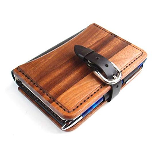 

Goods Wooden System Organizer mini6 B Model 105088 [Wooden LIFE] Leather/Black Strap/Black No. []
