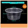 Sheng Bi Lai Disposable Round Plastic Food Containers with Lids