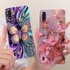 For Samsung Galaxy A01 Case SM-A015F Luxury Butterfly Tree Painted Cover Soft Silicone Case For Samsung A01 M 01 Galaxy M01 Bags