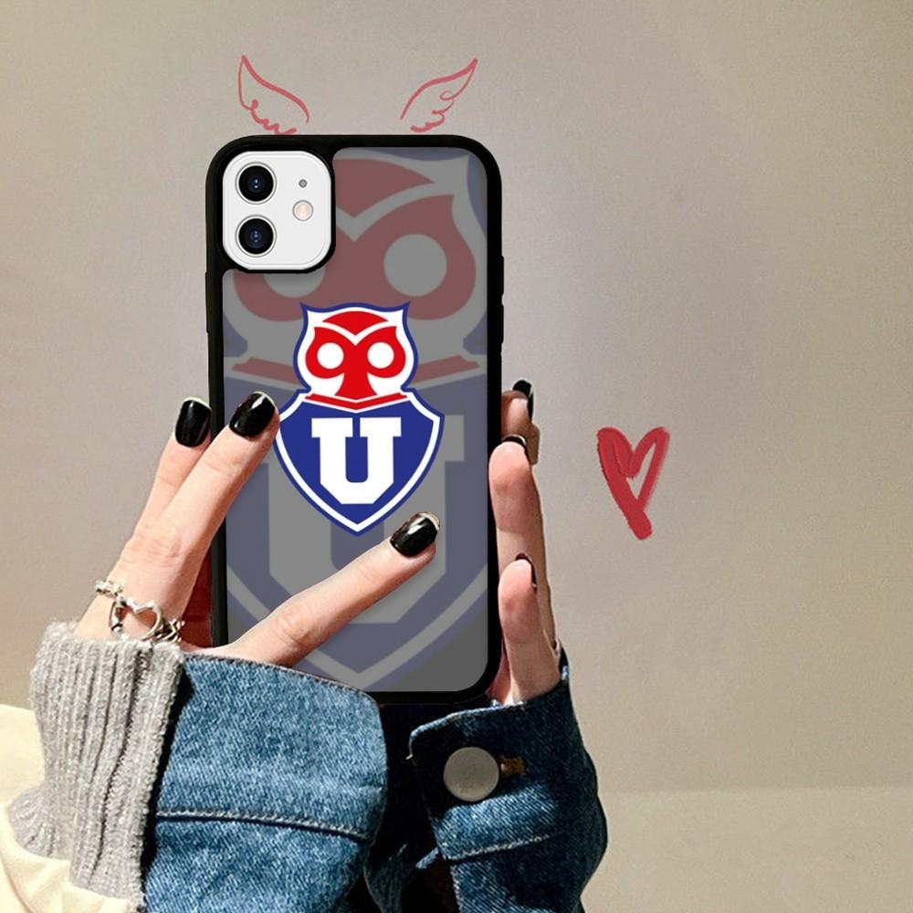 Chile U-University Logo Phone Case Silicone PC+TPU For For IPhone 11 12 13 14 15 16 Plus Pro Max Cover