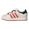 Adidas Originals SFTM Collaboration Series Comfortable Versatile Low-Top Skate Shoes Women Sneakers White Red Black JH7757