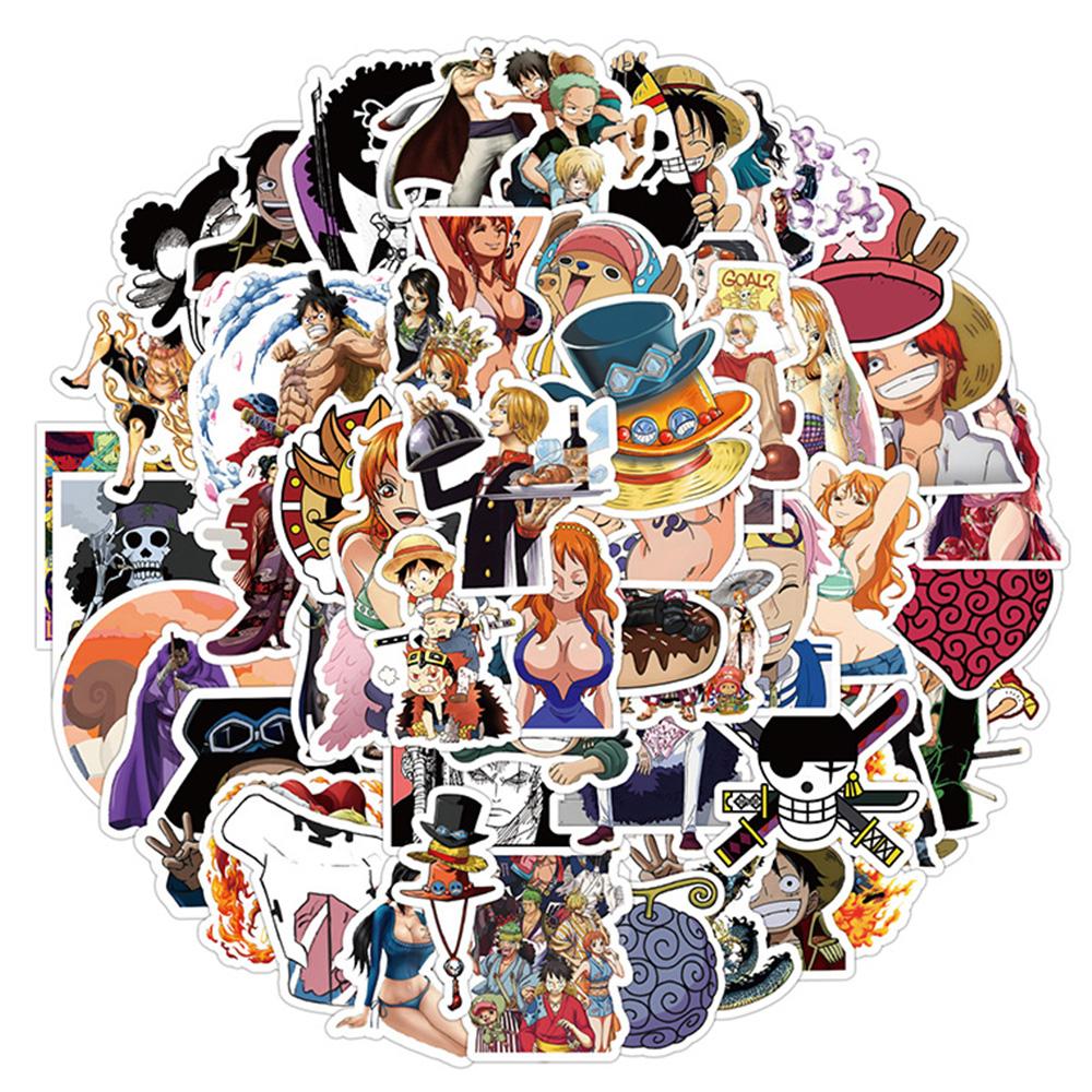 10/30/50pcs Classic Anime ONE PIECE Stickers Luffy Zoro Cool Graffiti Sticker DIY Motorcycle Notebook Cartoon Waterproof Decals
