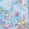 Plus Size Kawaii 3D Vacation Seaview Room Cartoon Miniature Scene Stickers DIY Handmade Scrapbooking Game Stickers Children Gift