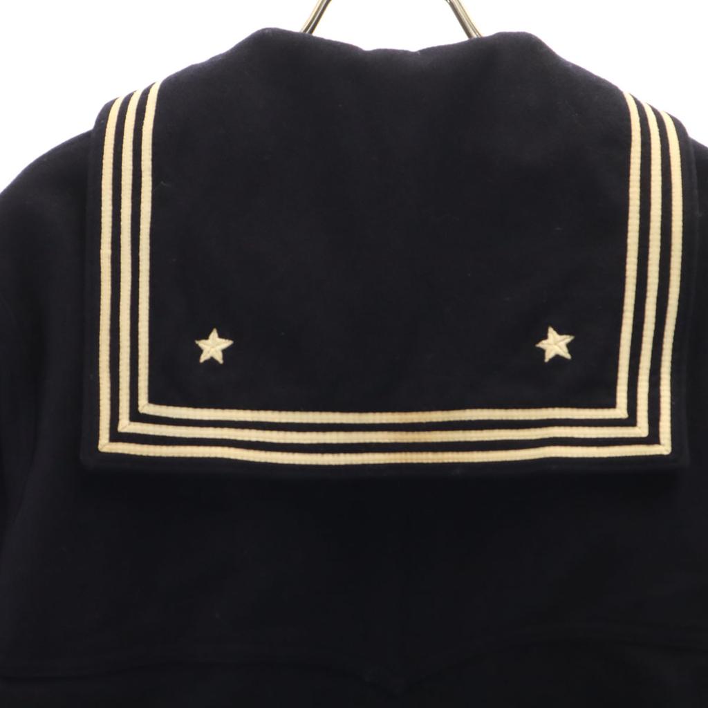 US NAVY 60s 70s vintage Long sleeve Sailor shirt Navy Men's Used