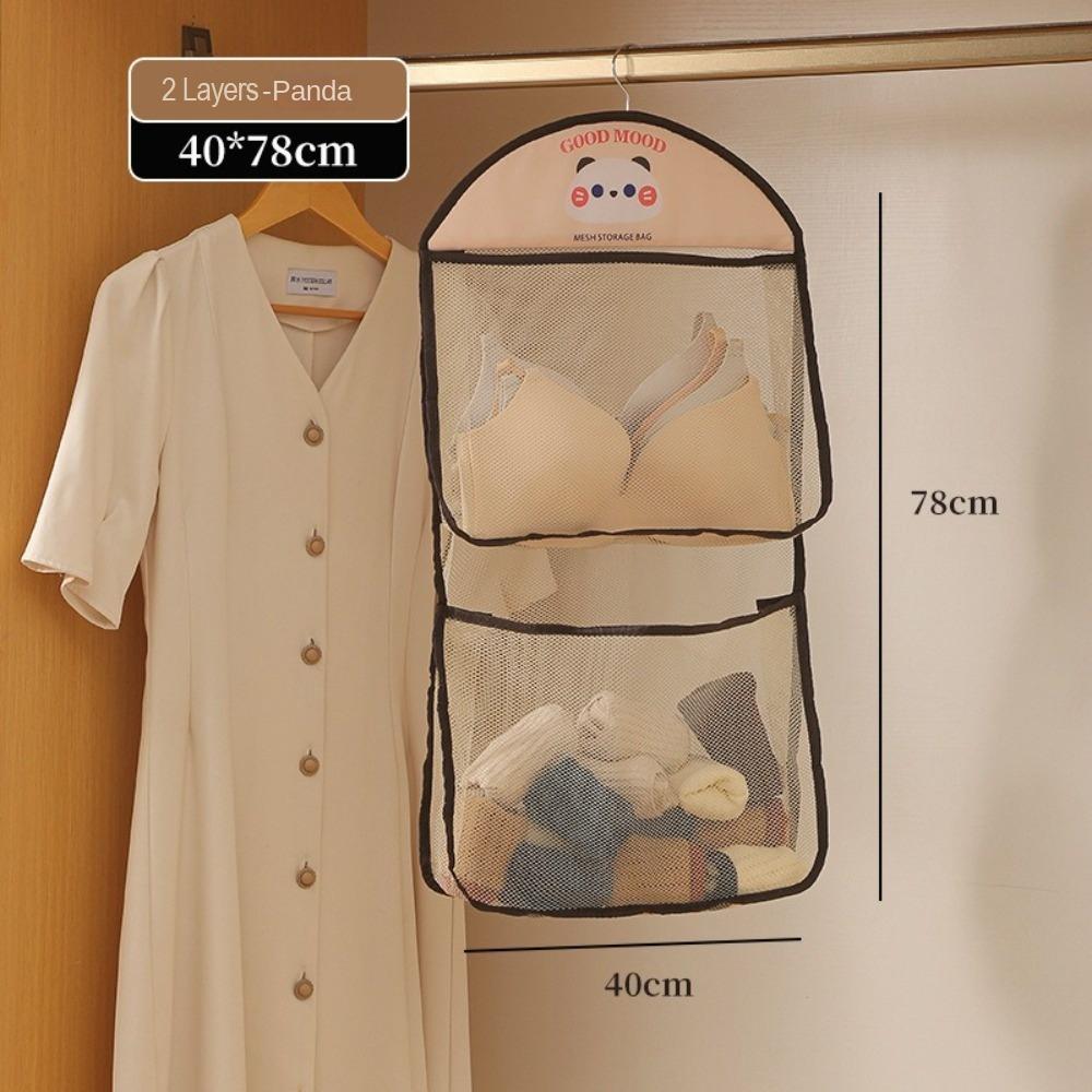 Garbage Bag Storage Artifact Storage Mesh Bag Underwear Storage Bag  for Wardrobe Organizer
