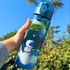 780ML Cute Cartoon Motorcycle Sports Water Bottle Comes with Sealed, Bouncy Lid and Carrying Strap. Ideal for Outdoor Activities