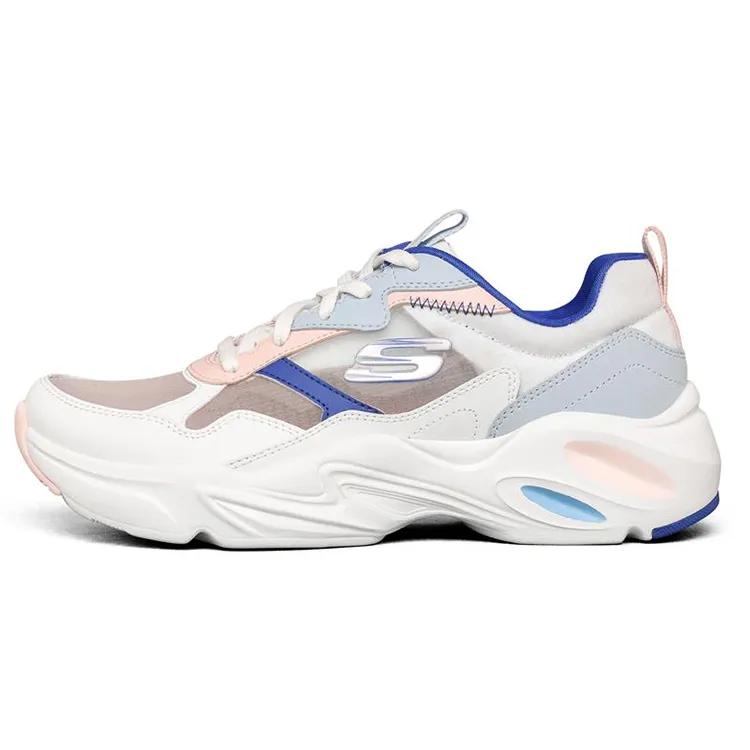 Skechers Stamina Airy Low Top Running Shoes White / Multi Women's (Unisex) Chunky Sneakers 896003 WMLT