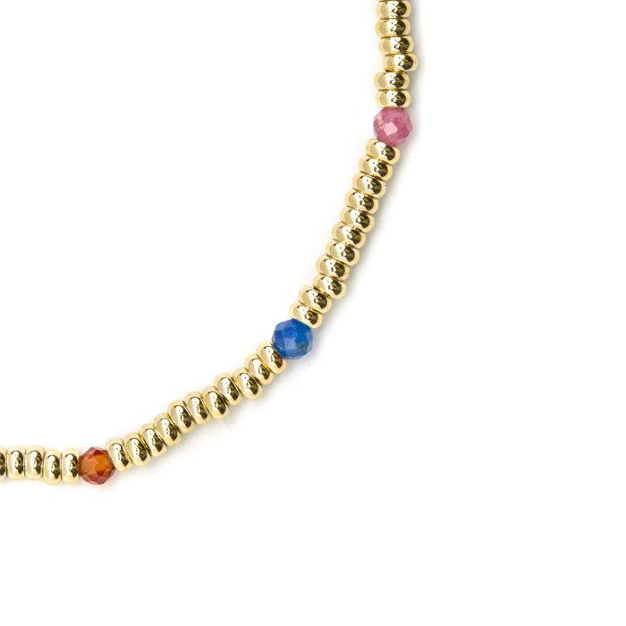 Bracelet - LUXENTER - Deli - Argent 925 - Cristal multicolore - Or 18k