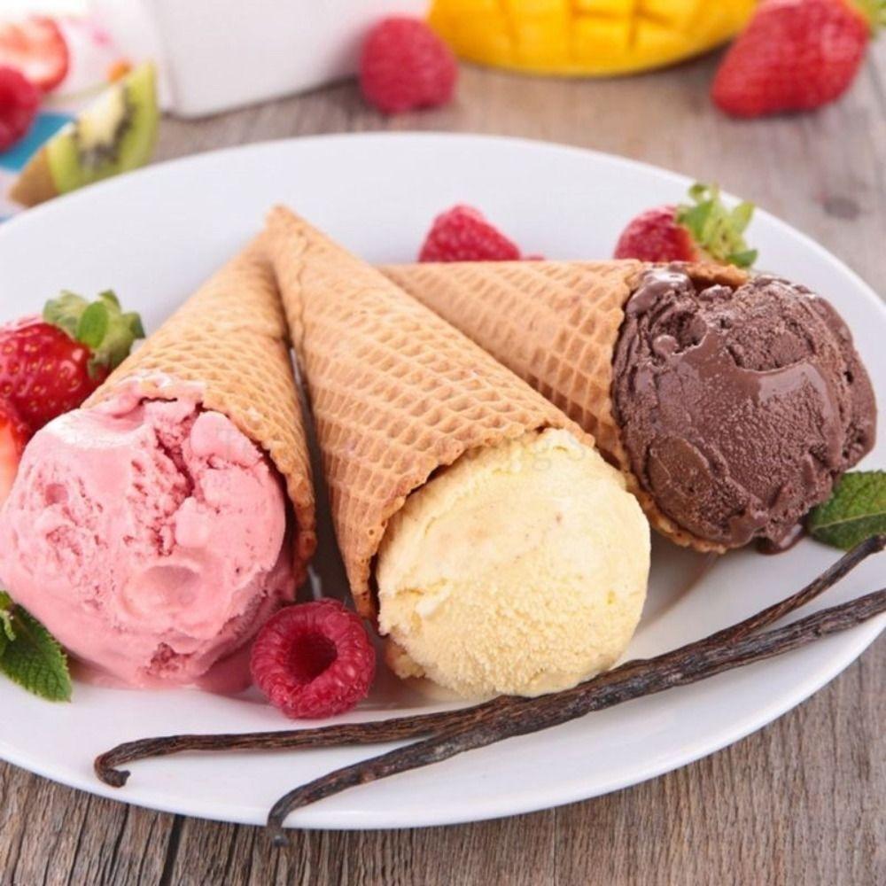 Egg Roll Pastry Cone Roller Molds Maker DIY Pizzelle Roller Ice Cream Cone Mold  Ice Cream