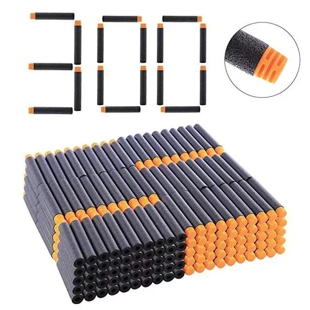 

New Black Soft EVA Toy Gun Bullets 7.2cm*1.3cm Refill Darts for Toys Gun Series Blasters Xmas Kid Children Gift (New Arrival)