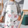 1 buc Șorț Mare Culoare Solidă cu Model Inimă Romantică, Decorațiune Casă Îmbrăcăminte Bucătărie, Fără Mâneci Durabil Lavabil Unisex Șorț de Gătit,