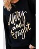 Azura Exchange Merry & Bright Print Sweatshirt