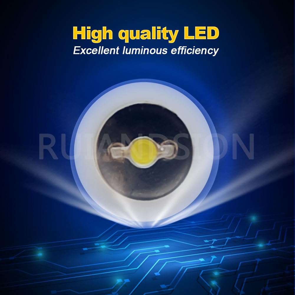 Ruiandsion BA7S Dashboard Light LED Bulb 12V Warm White Instrument