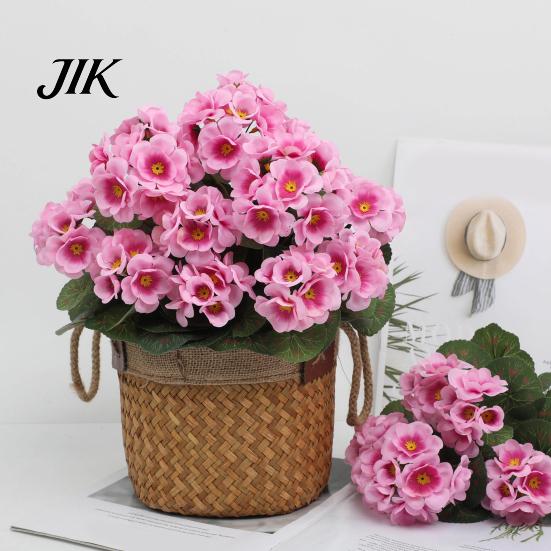 Silk Flower Arrangements Imitation Begonia Flowers All-Weather UV Resistant DIY Lifelike Artificial Plants Wedding Bouquet Realistic Look Decorations