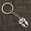 Fashion Big Eyes Owl 30x19mm Pendant 30mm Key Ring Metal Chain   Men Car Gift Souvenirs Keychain