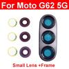 Rear Camera Lens Frame For Motorola Moto G62 5G Back Camera Lens Glass with Frame Cover Holder Replacement Repair Parts