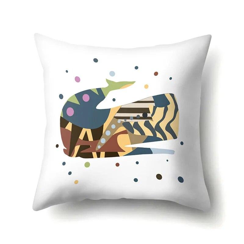 Musical Instrument Knitted Pattern Printed Pillow Cover Sofa