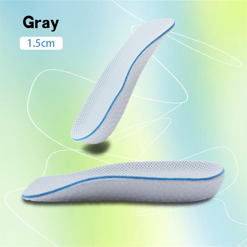 Increase Height Insoles Light Weight Soft Elastic Arch Support Breathable Eva for Men Women Shoes Pads Heighten Lift Inserts