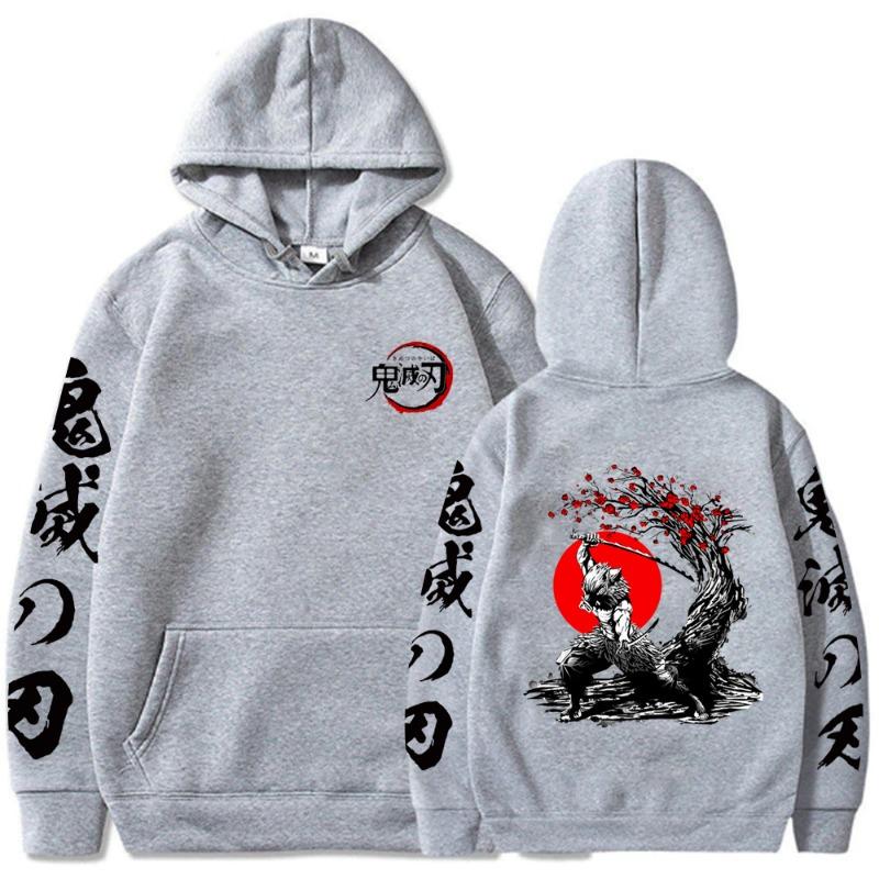 Hashibira Inosuke Japanese Animation Hoodie Men Women Harajuku Pullover Street Wear Unisex Autumn Winter Plushed Sweater