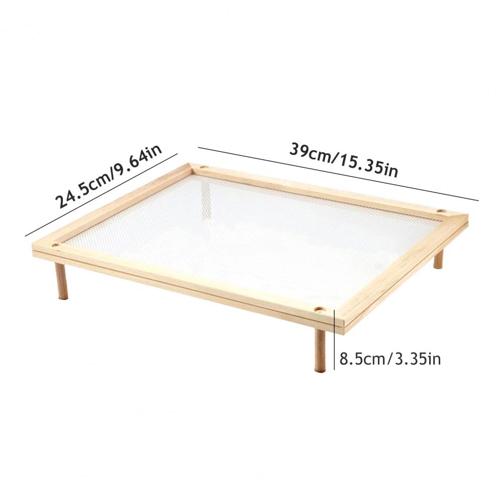 Quick Drying Rack Stackable Multi-Tier Drying Rack Framed Mesh Pasta Drying Rack for Fruits Vegetables Herbs