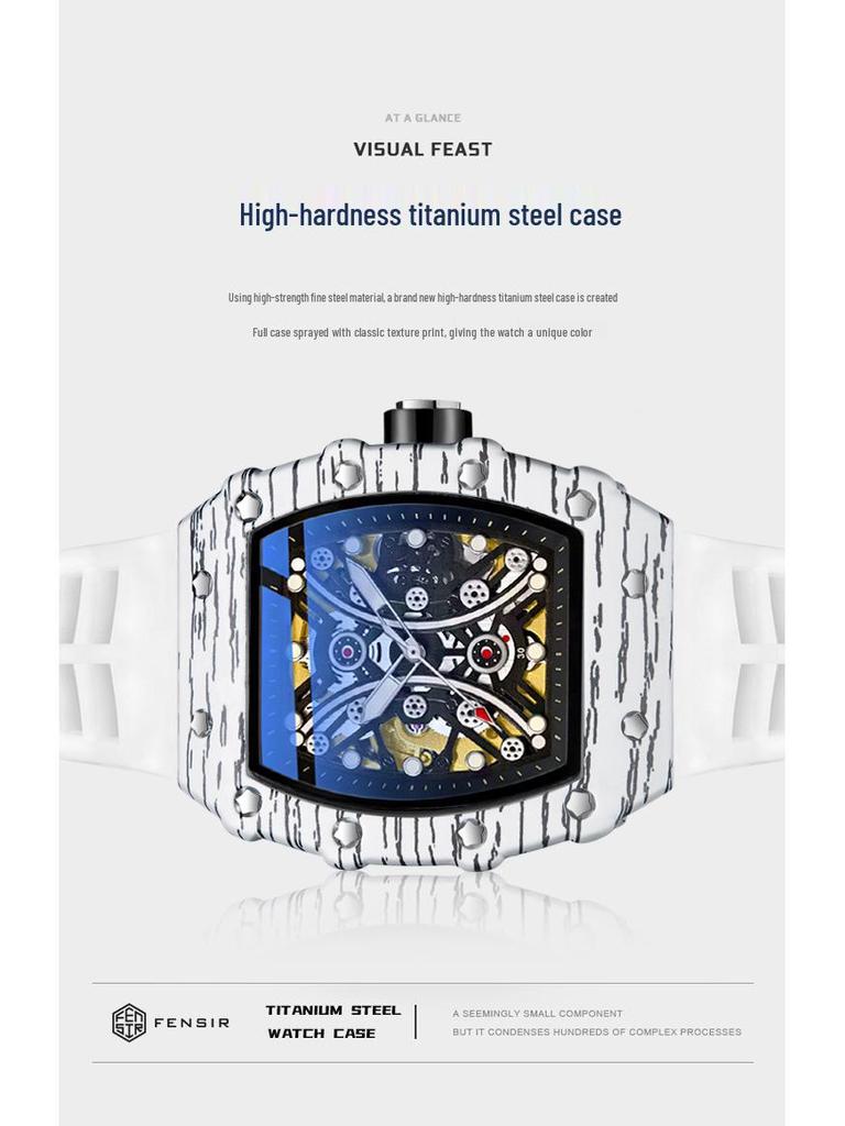 Richard Herzog von Lothringen Herren Wasserdichte Automatische Mechanische Uhr