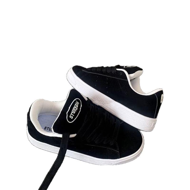 Comfortable board shoes student shoes women's sports new 2025 thick bread casual Korean version niche ins tide spring women's shoes