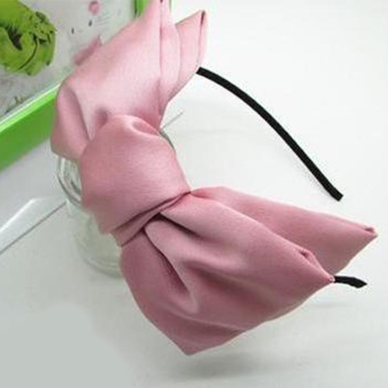 Fashion Large Bowknot Headband for Adult Dinner Party Headhoop French Style White Hair Cover Bow Hairband Hair Accessory