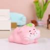 Cute Resin Pig Ornaments Unique Cartoon Animal Miniatures Creative Strawberry Pig Statues  Desktop