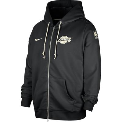 Dri-FIT Standard Issue Los Angeles Lakers Logo Quick-Dry Zip-Up Hoodie Men Hoodies Black FQ3408-010
