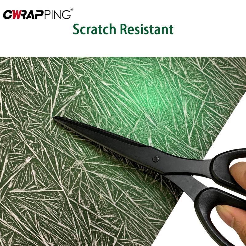 Car Body Film DIY Car Stickers Ice Crack Green Vinyl Wrap Color Change Film PVC Waterproof Auto Body Decoration Auto Accessories