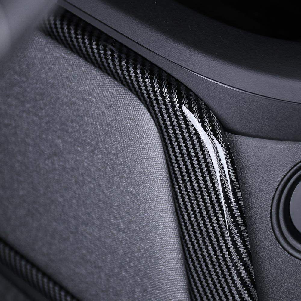Carbon Fiber Style Central Front Gear Trim Strip Cover For Hyundai IONIQ 5 N 2024 2025 LHD RHD Accessories