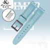 Cinturino per Orologio in Pelle di Mucca da 17 mm 19 mm per SWATCH Braccialetto Originale in Pelle di Mucca Uomo Donna Impermeabile Sportivo Cinturino di Ricambio