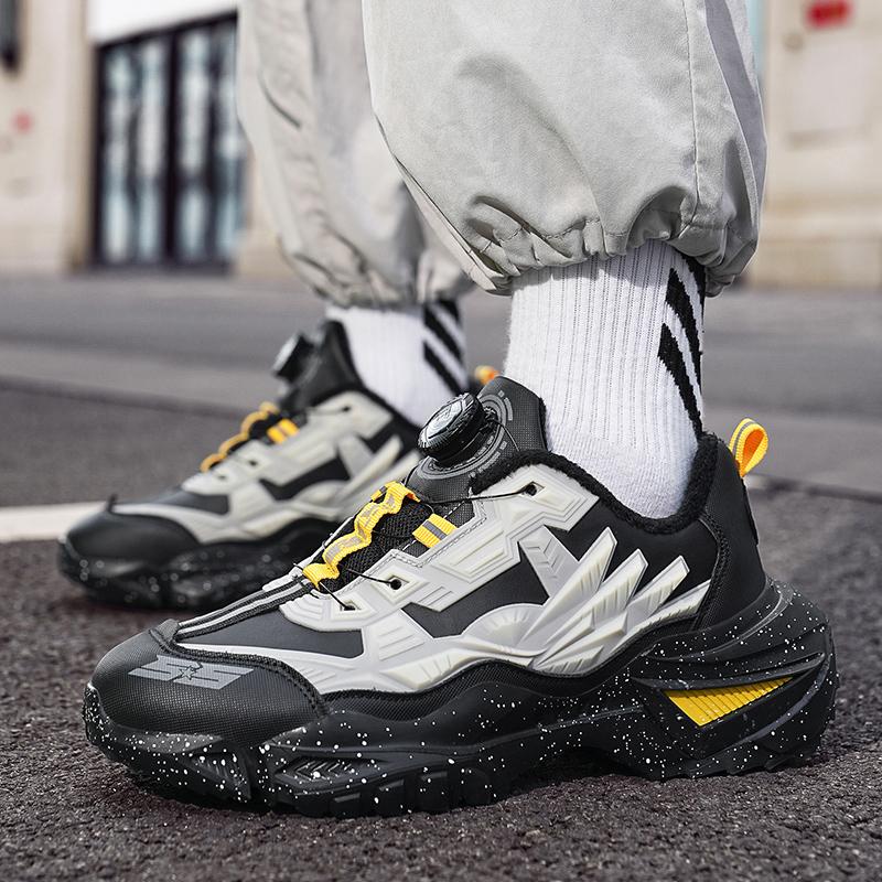 TUINANLE Winter Men Sneakers Casual Sport Shoes for Man Plush Warm Male Sneakers Non-Slip Outdoor Casual Sports Shoes