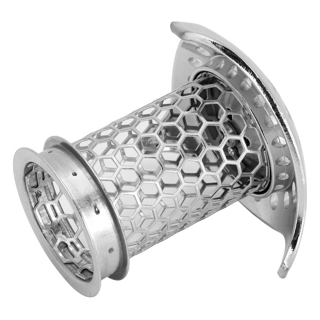 Anti Clog Sink Drain Strainer 304 Stainless Steel Drain Pipe Hair Catcher Drainage Protector(L )