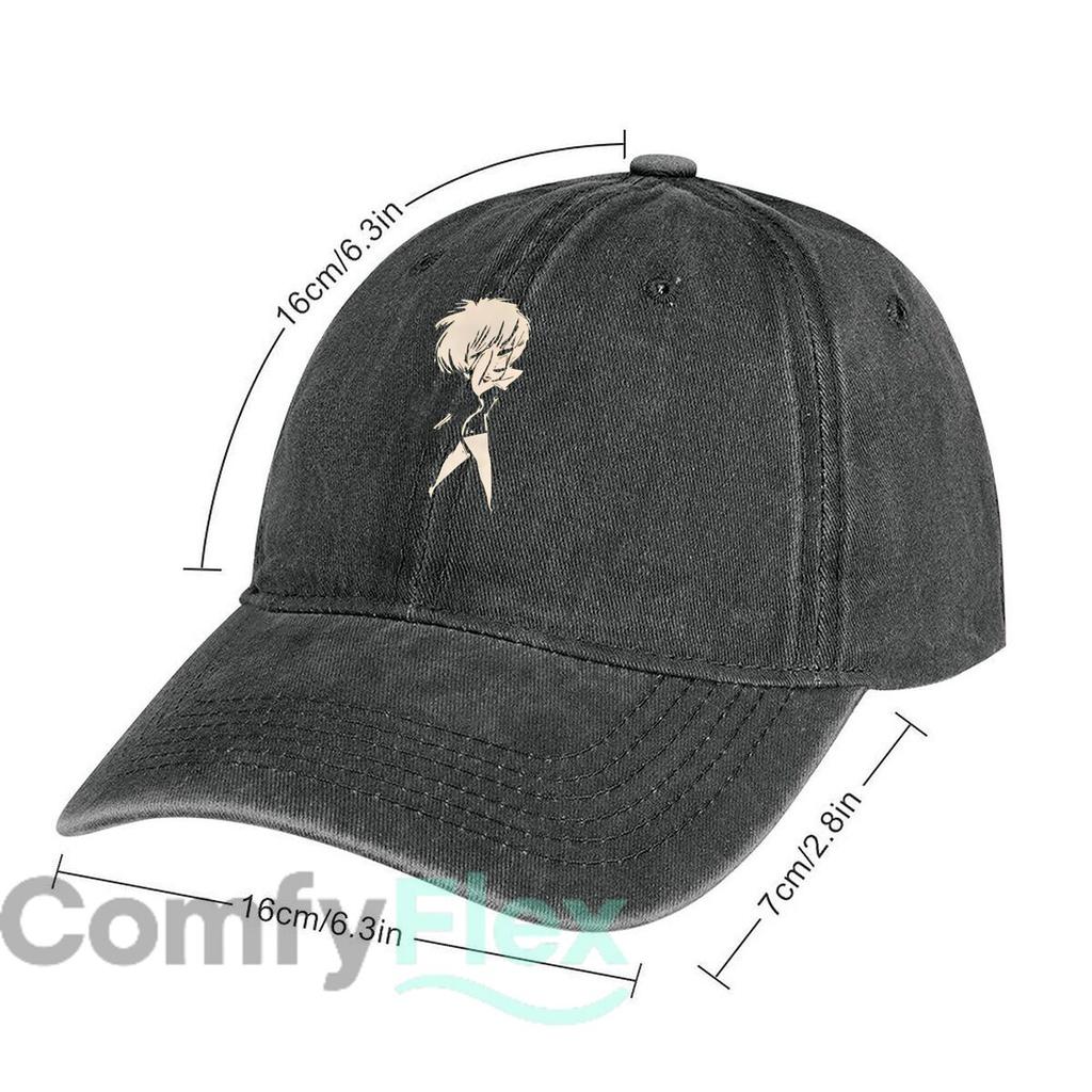 Anime Character Silhouette Fashion Washed Baseball Cap Hat Outdoor Activities