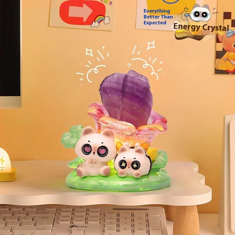 New Surprise Box Emotion Siam Energy Crystal Blind Box Creative Desktop Decoration Children'S Festival Gift