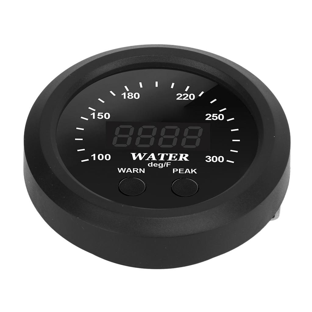 2.5in Water Coolant Temperature Gauge 100?300 Fahrenheit  Digital Display Red LED with Sensor Universal for
