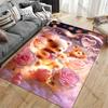 Love warmth teddy bears roses carpet Yoga living room room decor children's crawling mat doormat area rug games mat