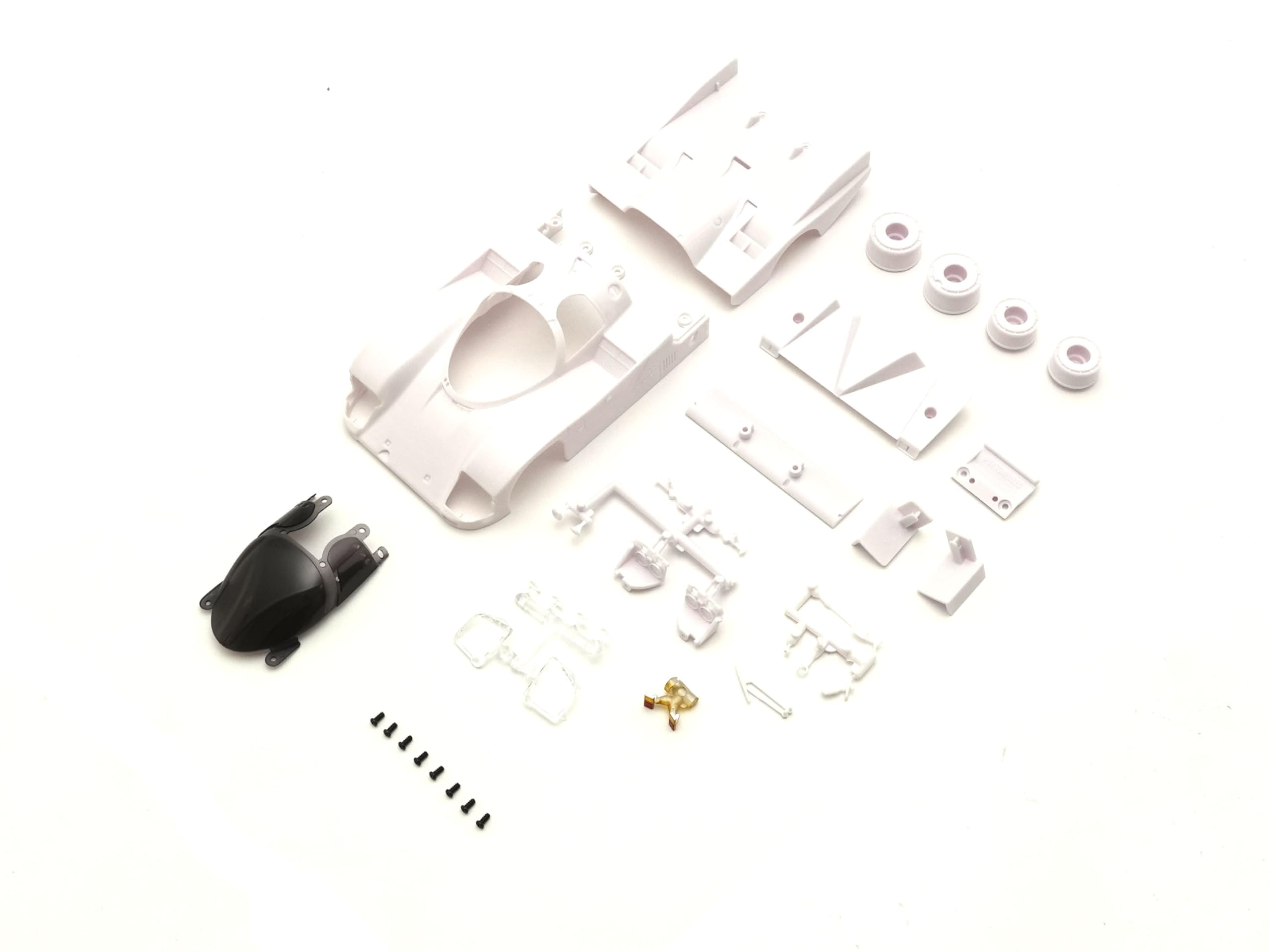

Kyosho Porsche 962 C Left Hand Drive White Body Set (Unpainted/with Wheels) for Mini-Z - MZN233