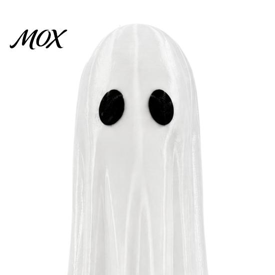 Spooky Tabletop Ornament Light Up Ghost Halloween Lamp, 3D Printed LED Figurine, Creative Window Display Glowing Decoration for Mantel, Shelf, Tiered