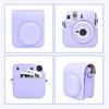 Kinokoo Instax Mini 12 Hülle, Fujifilm Instax Mini 12 Kameratasche mit Magnetverschluss und Schultergurt (lila)