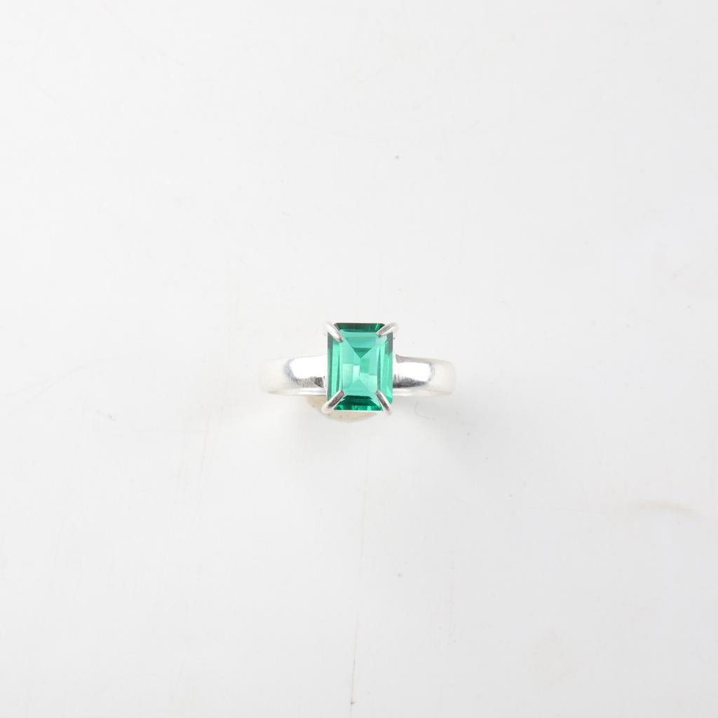 Chrome Diopside Gemstone 925 Sterling Silver Jewelry Handcrafted Statement Ring RR-30-2