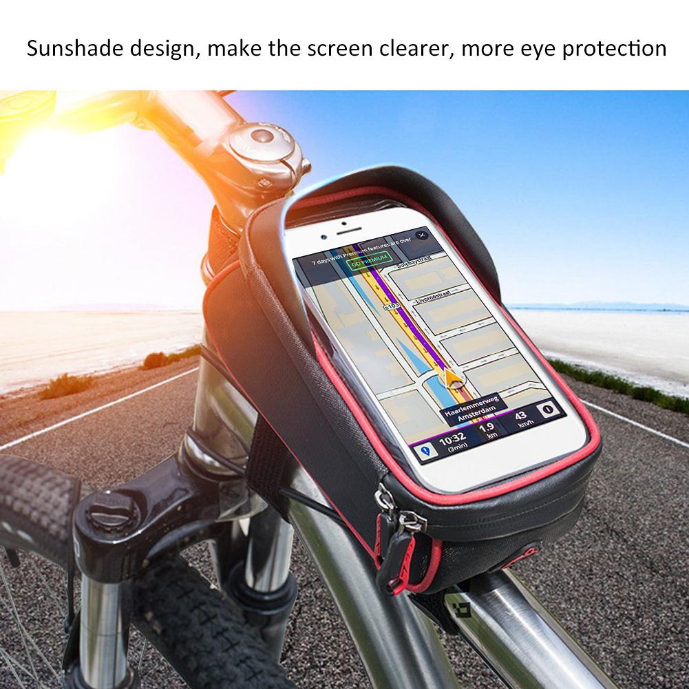 Rainproof Bag Frame Front Top Tube Reflective Cycling Bike Bags Bag Mountain Bike Accessories